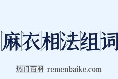 麻衣相法组词是什么意思的图片